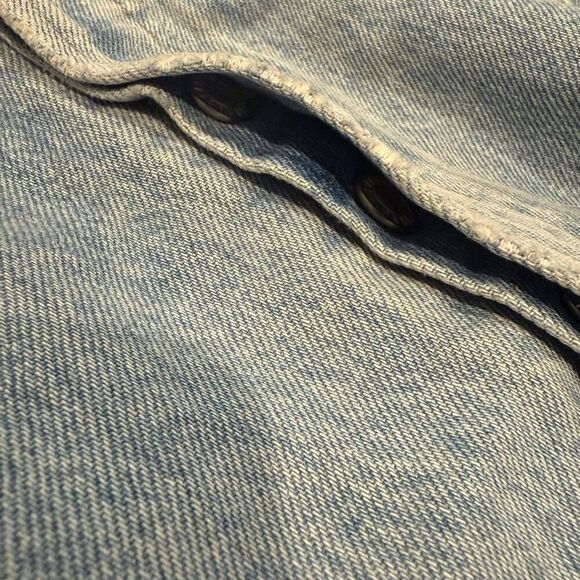 Agolde Slice Denim Pleated Button Fly Mini Skirt Size 26 - Picture 7 of 12